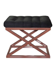 Atelier del Sofa Taburet Capraz - Copper, Black, Měděná, Černá