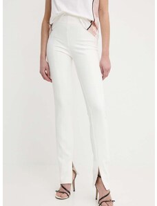 Kalhoty Marciano Guess DALLAS dámské, béžová barva, jednoduché, high waist, 4GGB10 7070A