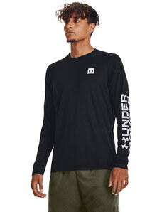 Pánské tričko Under Armour Tech Prt Fill Ls Black