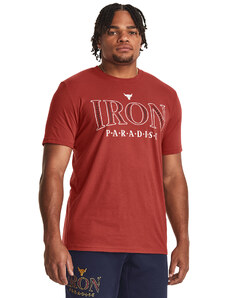Pánské tričko Under Armour Pjt Rock Iron Ss Heritage Red