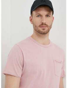 Bavlněné tričko Pepe Jeans Single Carrinson růžová barva
