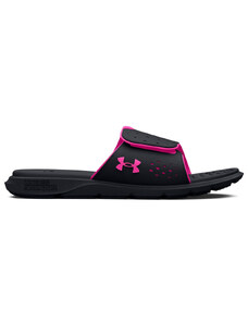 Under Armour Women's Ignite Pro Slides | Black/Black/Rebel Pink