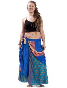 Indie Zavinovací sukně INAAYA modrá VI.