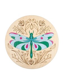 BeWooden Dřevěná dekorace Dragonfly Wooden Image