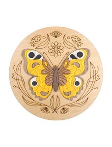 BeWooden Dřevěná dekorace Butterfly Wooden Image