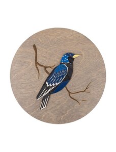 BeWooden Dřevěná dekorace Thrushbird Wooden Image