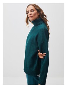 Jimmy Key Green Long Sleeve Turtleneck Knitwear Sweater
