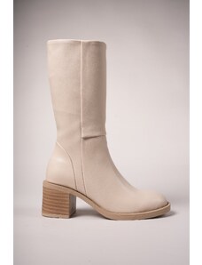 Riccon Secmodh Women's Boots 0012711 Beige Skin.