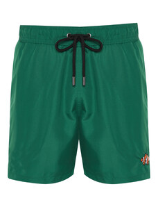 Trendyol Men's Green Penguin Embroidered Marine Shorts