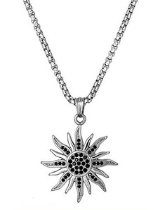Přívěsek z chirurgické oceli Černé slunce s krystaly Impress Jewelry 161019114146