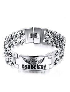 Punkový náramek z chirurgické oceli 100% Biker Impress Jewelry 190724151132