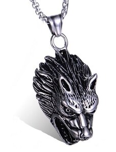 Přívěsek z chirurgické oceli Wolf - Vlčí hlava Impress Jewelry 190925164000