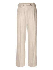 Béžové elegantní lněné kalhoty Riani