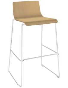 Narbutas Přírodní barová židle MOON Wood II. 73 cm