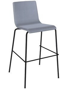 Narbutas Modrošedá čalouněná barová židle MOON 77 cm