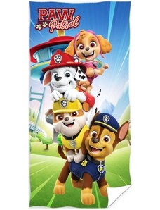 Carbotex Plážová osuška Tlapková patrola - Paw Patrol - motiv Správná parta - 100% bavlna s gramáží 320 g/m² - 70 x 140 cm