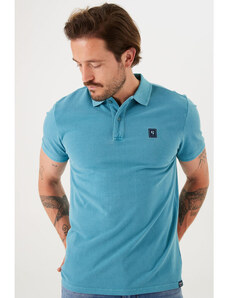 Pánské polo GARCIA Z1105 8918 mens polo ss 8918 light teal