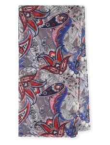 Dámský jemný šátek s orientálními vzory Wittchen, šedo-tmavě modrá, polyester