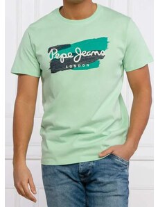 Pánské zelené tričko Pepe Jeans London