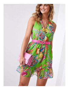 Šaty Fasardi model 185003 Green/ Pink