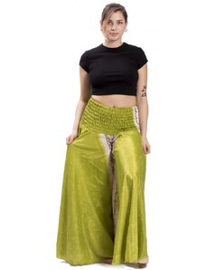 Indie Kolová kalhotová sukně PARIPA světle zelená
