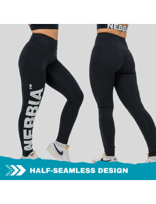 NEBBIA - Fitness legíny s vysokým pasem GLUTE CHECK 613 (black)