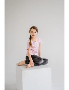 Dětské tričko BASIC ROLL růžové - 110/116