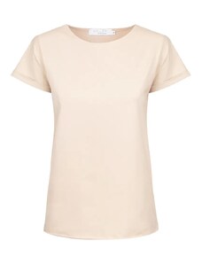 MALLER Dámské tričko BASIC ROLL beige - L