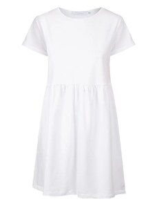 MALLER Dámské tričkové šaty s volánem ROLL white - L