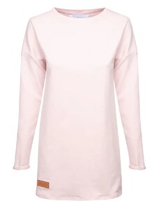 MALLER Dámské teplákové mikino-šaty BASIC pink - L