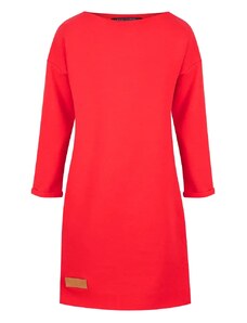 MALLER Dětské teplákové šaty SIMPLE KIDS RED - 110/116