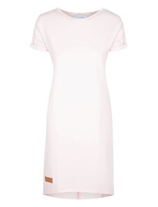 MALLER Dámské teplákové šaty s krátkým rukávem DRESSY PINK - XS