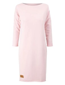 Dámské teplákové šaty SIMPLE růžové - ČESKÁ VÝROBA - L