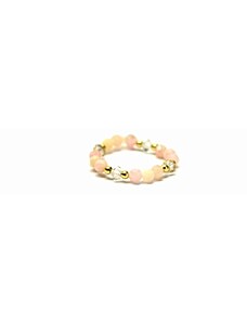BRYXI Pružný prsten z růžového opálu