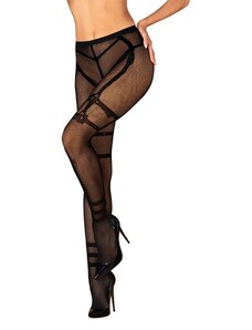 Punčochy Obsessive Crotchless Tights S123