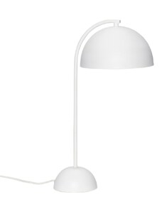 Bílá kovová stolní lampa Hübsch Form
