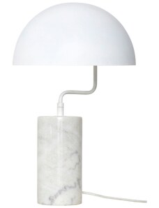Bílá mramorová stolní lampa Hübsch Poise