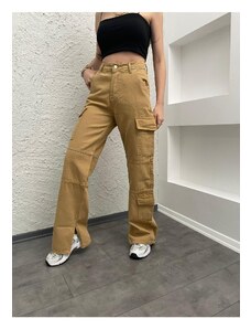 Laluvia Cargo Pants with Slit Legs