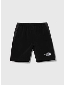 Dětské kraťasy The North Face REACTOR SHORT černá barva, nastavitelný pas