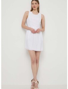 Šaty Armani Exchange bílá barva, mini, 3DYA66 YN9RZ