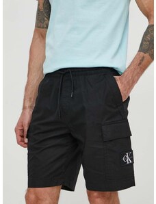 Kraťasy Calvin Klein Jeans pánské, černá barva, J30J325138