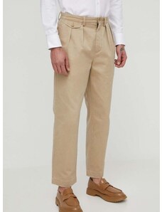 Bavlněné kalhoty Polo Ralph Lauren béžová barva, ve střihu chinos, 710850209