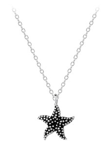 Flor de Cristal Stříbrný náhrdelník s hvězdicí