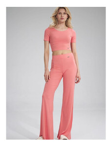 Dámské kalhoty Figl model 154719 Pink