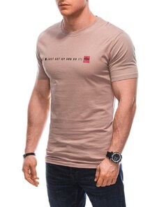 Inny Originální béžové tričko s nápisem S1920
