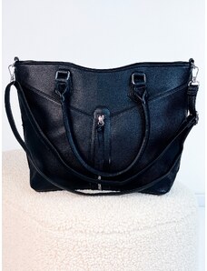 Webmoda Dámská velká kabelka s řemínkem PERIA - černá