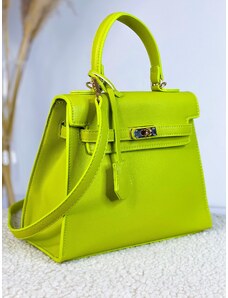 Webmoda Dámská kufříková kabelka s řemínkem - zelená