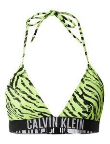Calvin Klein Swimwear Horní díl plavek limetková / černá / bílá