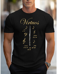 STRIKER Pánské tričko virtuos příčná flétna
