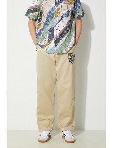Bavlněné kalhoty Human Made Chino Pants béžová barva, ve střihu chinos, HM27PT006